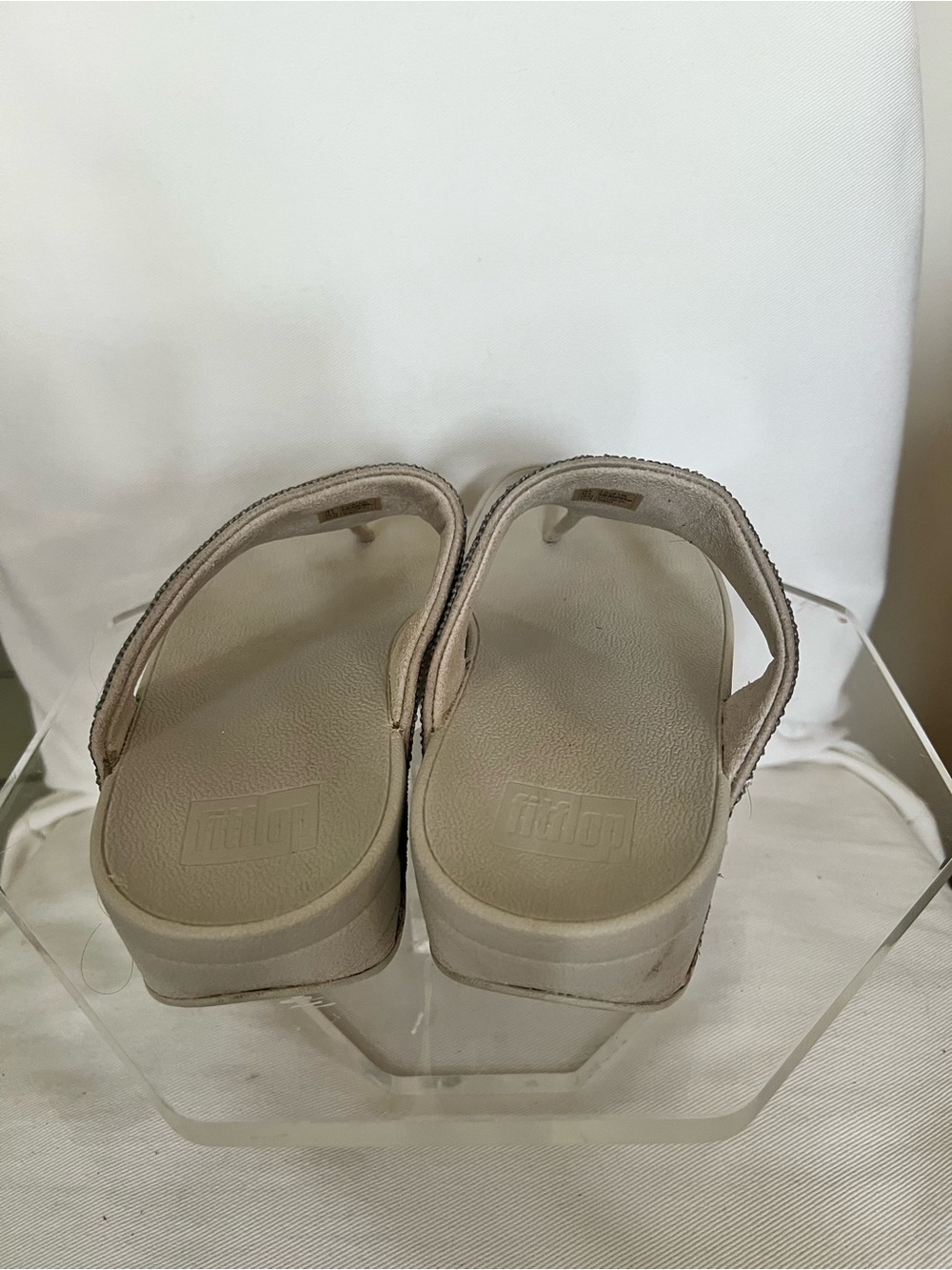 FitFlop Lulu Glittering Crystal-Embellished Sandals Size 8 Pre owned - Picture 5 of 9